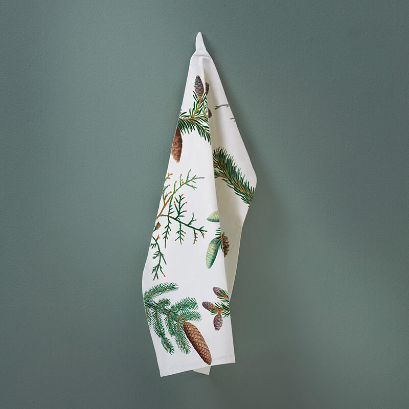 ORGANIC DISH TOWEL - Pine trees