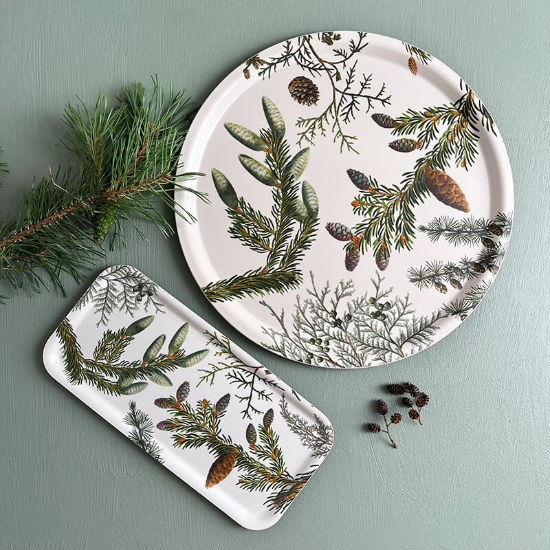 Pine trees tray Ø38 and 32x15