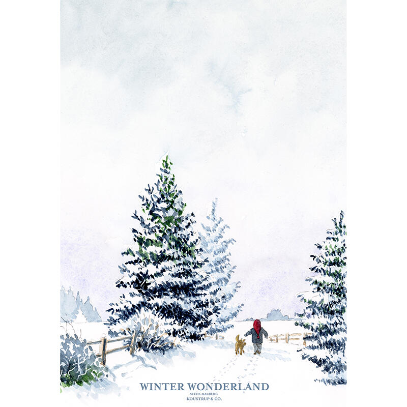 Winter wonderland without frame