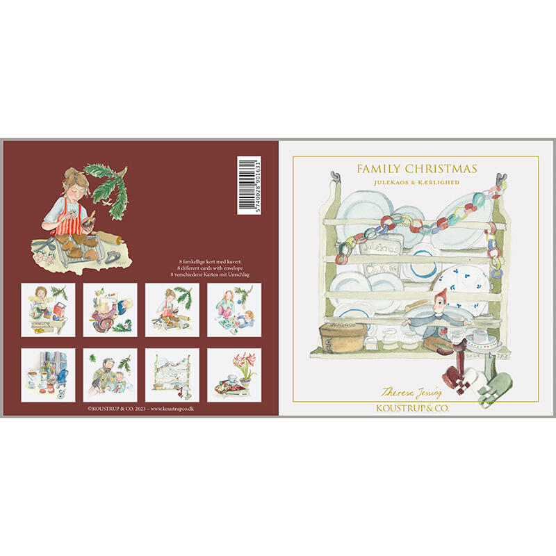 FAMILY CHRISTMAS - Square card set