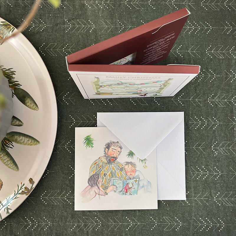 FAMILY CHRISTMAS - Square card set