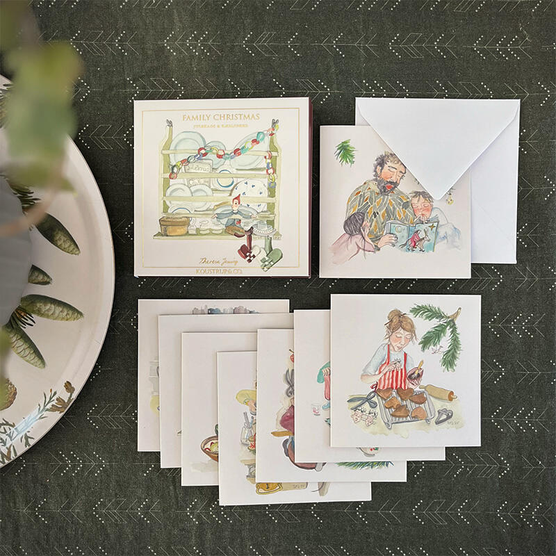 FAMILY CHRISTMAS - Square card set