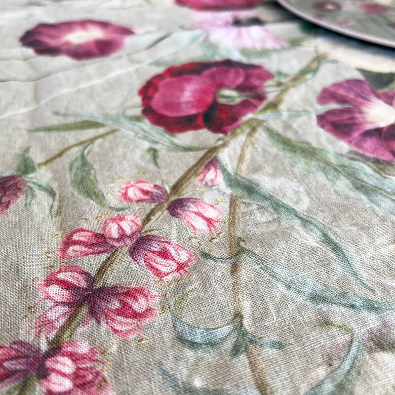 Linen Table Runner - Blossom Garden JL