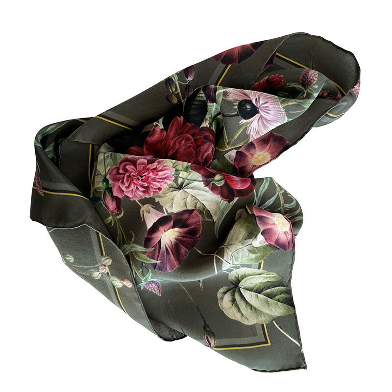 SILK SCARF - Blossom Garden JL - 50 cm