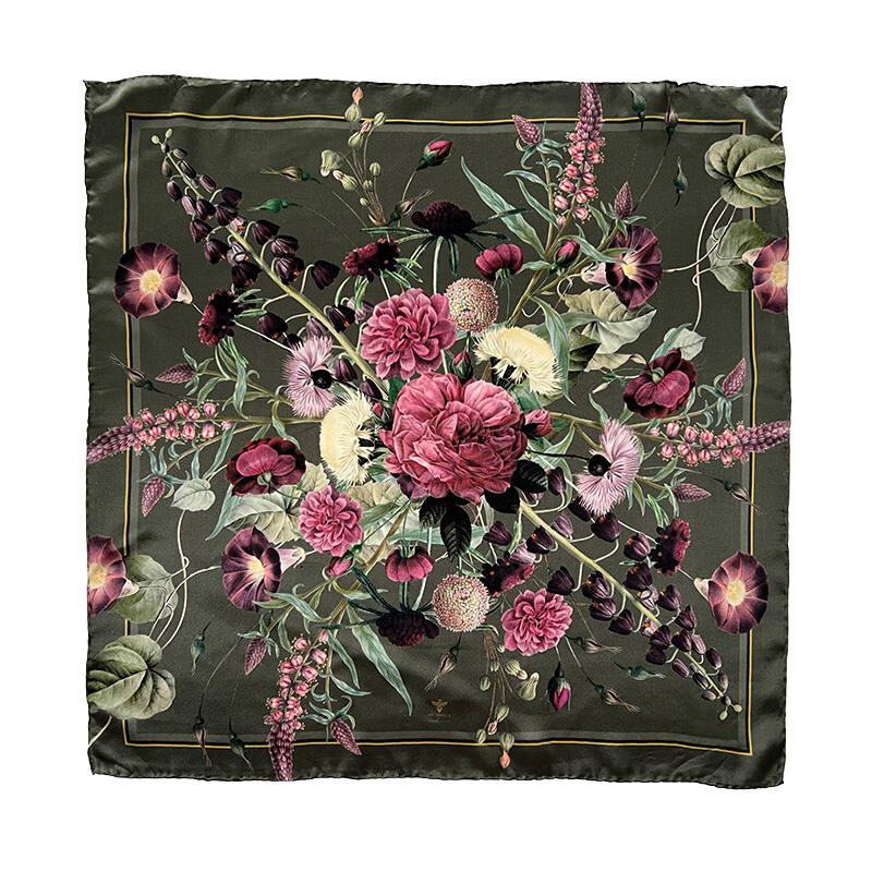 SILK SCARF - Blossom Garden JL - 50 cm