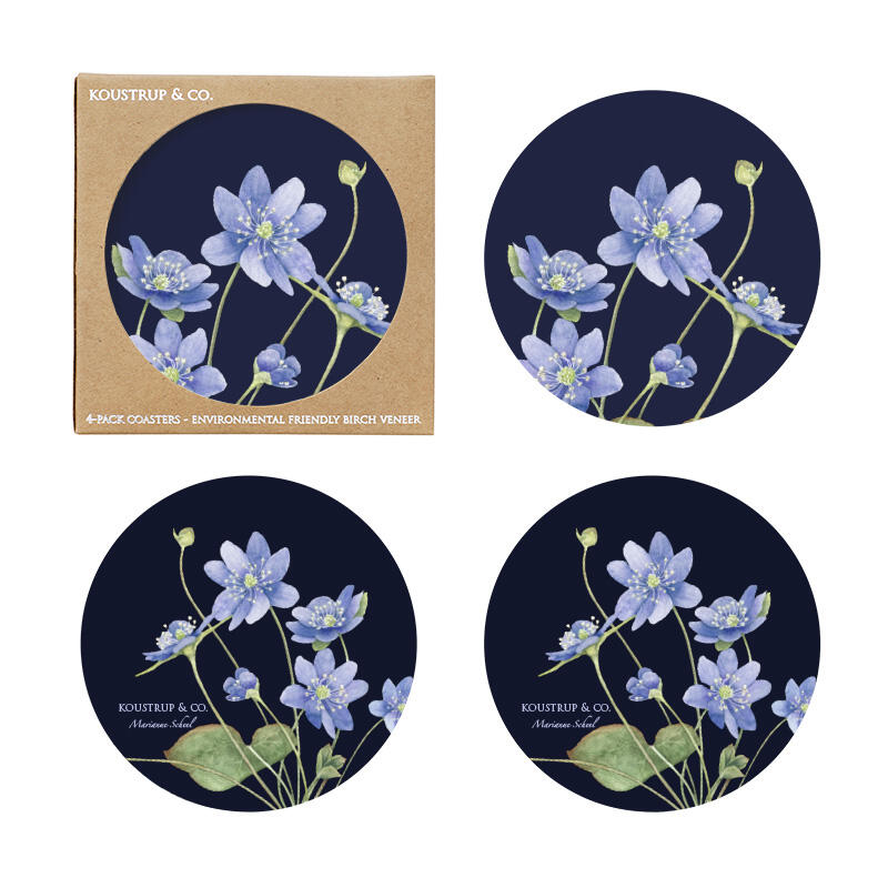 GLASBRIK - Blue Anemone 4-pack