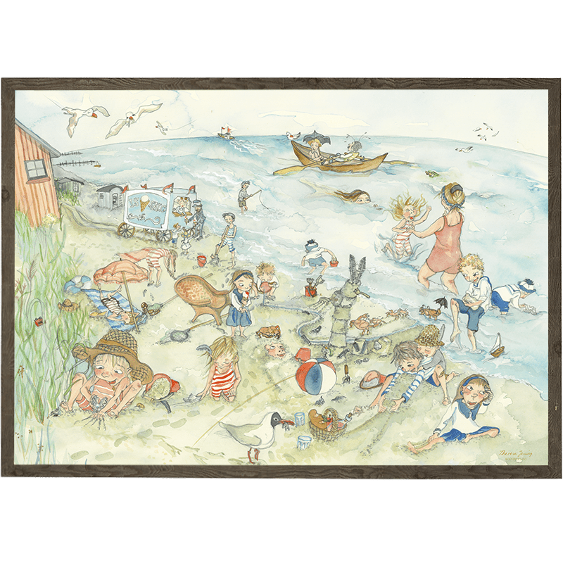 Beach fun - ART PRINT - CHOOSE SIZE