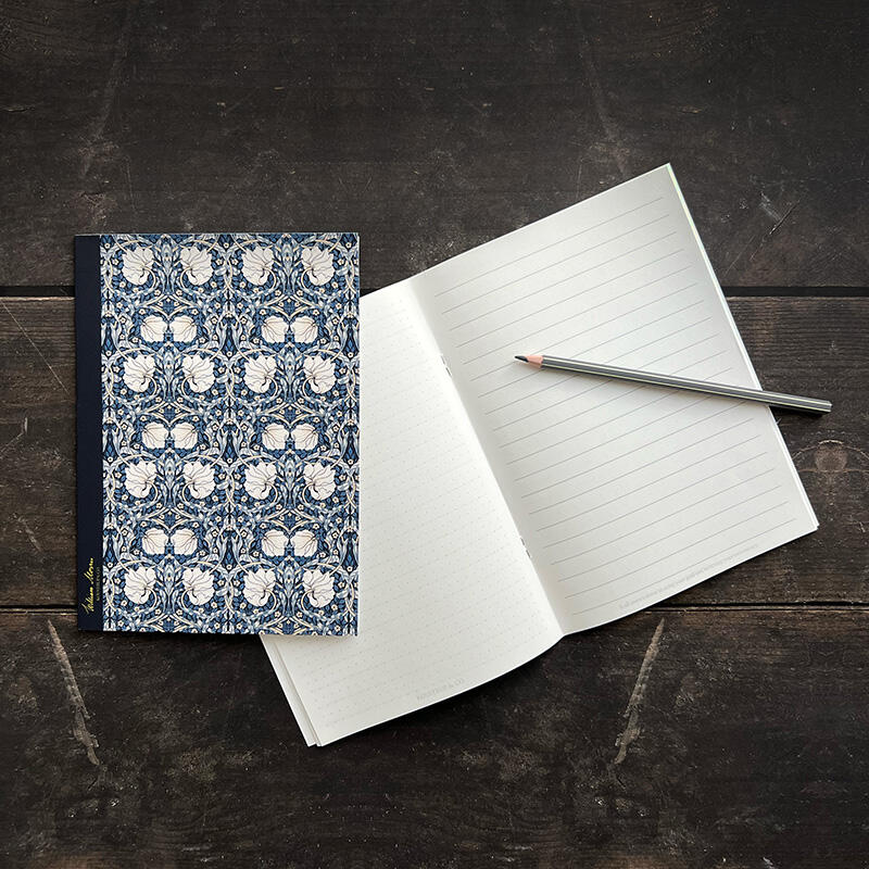 Notebook - Pimpernel pattern Dark Blue WM