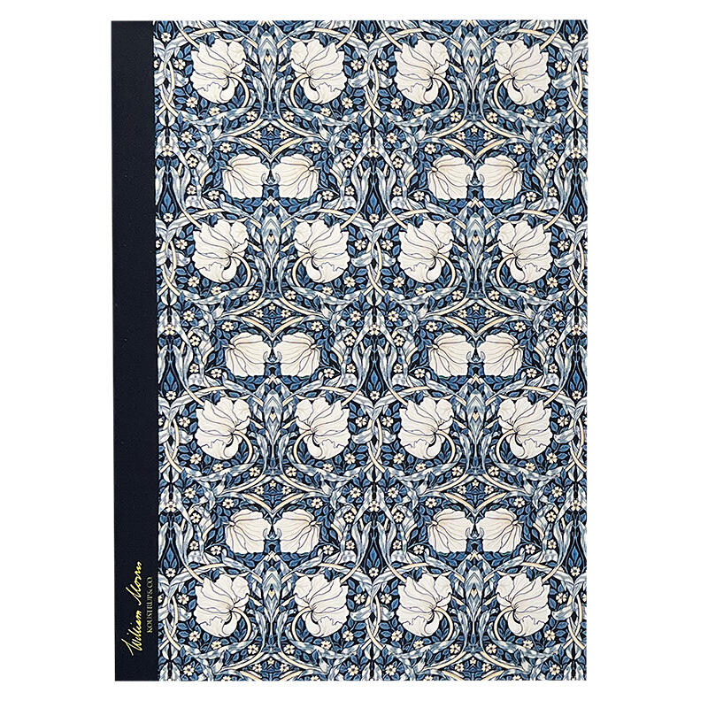 William Morris Pimpernel pattern Dark Blue front cover
