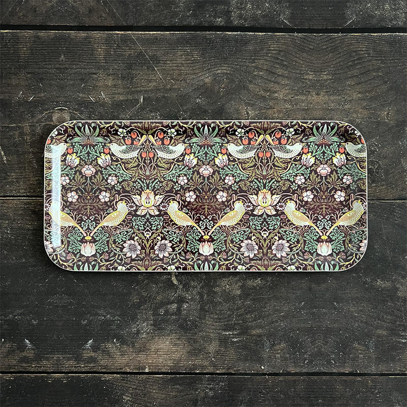 Tray 32x15 - Morris Strawberry Thief Bordeaux
