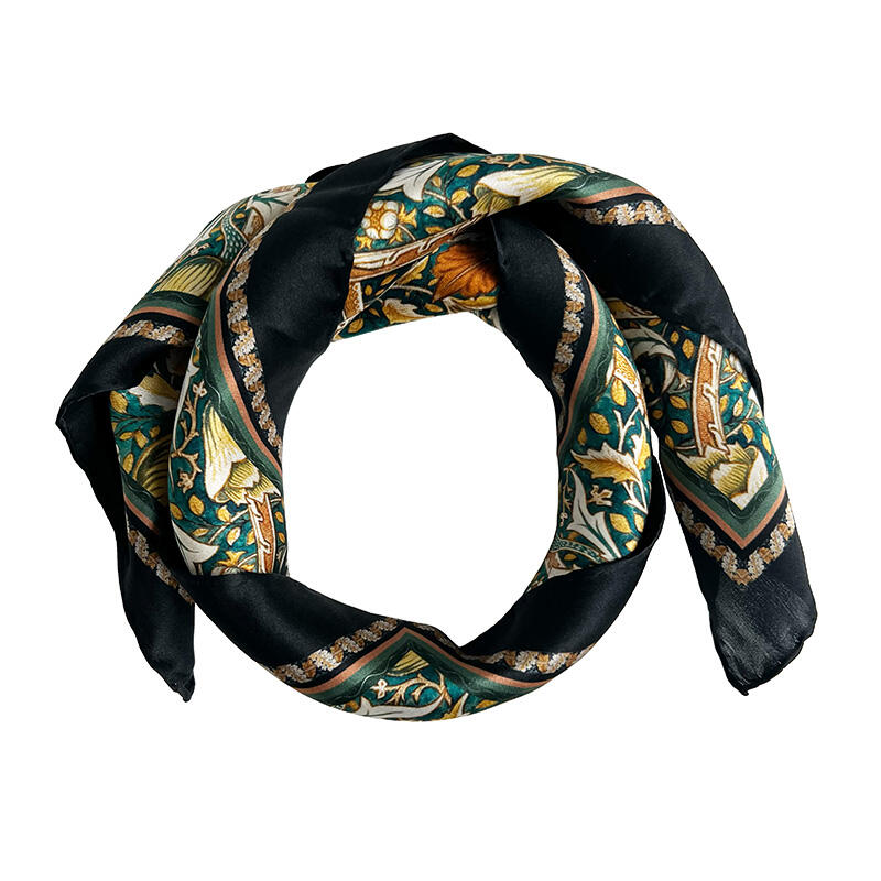 SILK SCARF - Morris Windrush green - 50 cm