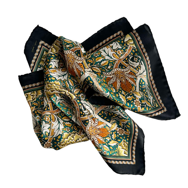 SILK SCARF - Morris Windrush green - 50 cm