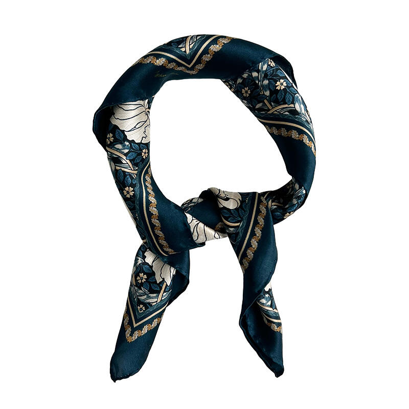 SILK SCARF - Morris Pimpernel blue - 50 cm