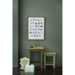 KUNSTTRYK B2 - 50X70 ABC green/blue (Danish)