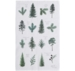 ORGANIC DISH TOWEL with Conifers