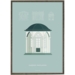 Garden pavilion (petrol) - ART PRINT - CHOOSE SIZE