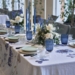 TABLECLOTH - Blue Flower Garden JL - extra length