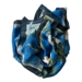 SILK SCARF - Blue Flower Garden JL - Bright blue 90 cm