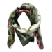 SILK SCARF - Rose Flower Garden JL - Pink/green 50 cm