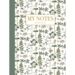 Notebook - Green floral pattern