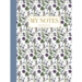 Notepad - Blue floral pattern