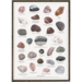 A4 Print - beach stones with frame