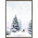 Winter wonderland with frame