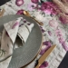 Linen Table Runner - Blossom Garden JL