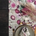 Linen Table Runner - Blossom Garden JL