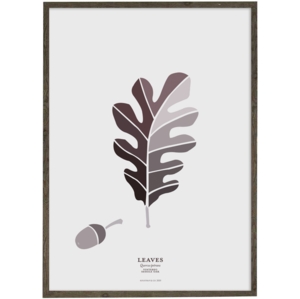 Winter Oak Leaf (gray) – ART PRINT - CHOOSE SIZE