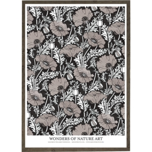 Poppy grey - ART PRINT - CHOOSE SIZE