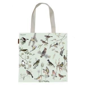 Organic Cotton Bag - Garden Birds