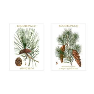 Mini cards Christmas - Pine Cones