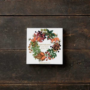 AUTUMN WREATHS - Square card set