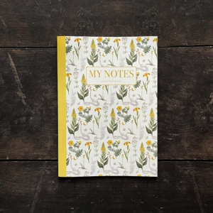 Notebook - Yellow Floral Pattern