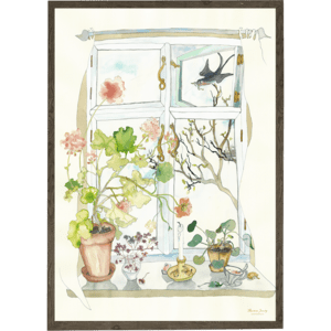 Swallow in window - ART PRINT - CHOOSE SIZE