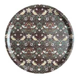 TRAY Ø38 - Morris Strawberry Thief bordeaux